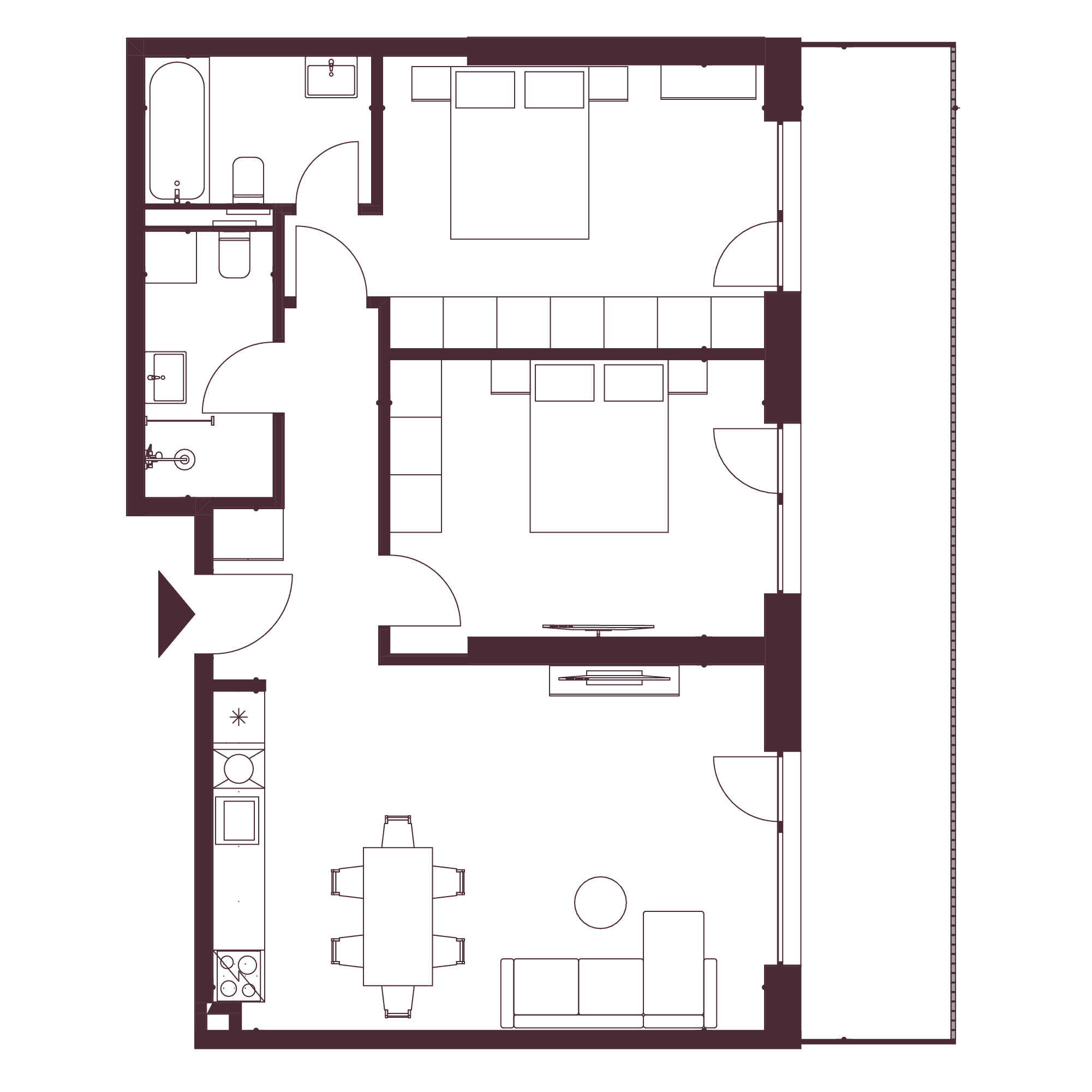 Plan apartament 117